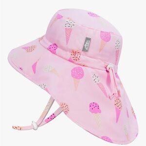 Jan & Jul Pink Ice Cream Sun Hat 5–12 years